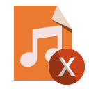 file,type,audio,cross icon