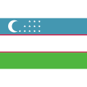 ensign, flag, nation, uzbekistan svg vector icon