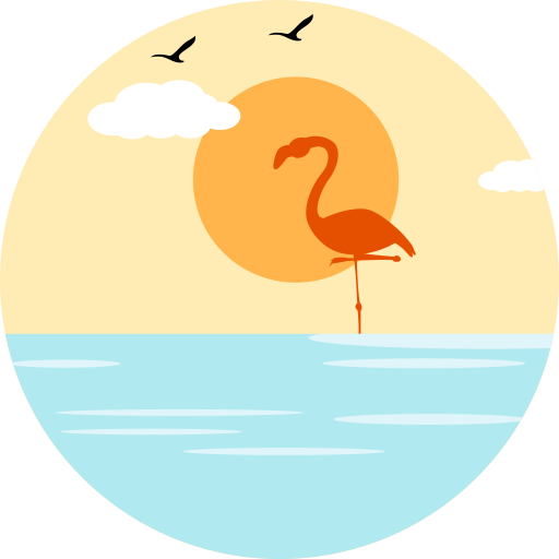 Flamingo svg vector icon