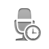 radio,microphone,clock icon
