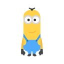 despicable me, kevin, kevin minion, minion svg vector icon