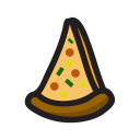 food, pizza, snack svg vector icon