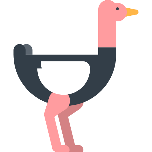 Ostrich svg vector icon