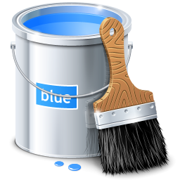 paint,blue,color,design,draw,painting icon