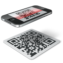code, iphone, qr icon