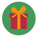 box, christmas, gift, present, wrapped svg vector icon