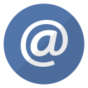 arobase, email, mail, message svg vector icon