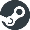 logo, media, social, steam svg vector icon