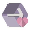 next,heart icon