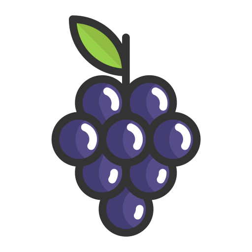 Grapes svg vector icon