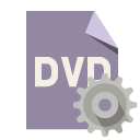 file,format,dvd,gear icon