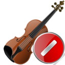 violin,cancel,instrument,stop,no,close icon