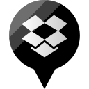dropbox, media, social svg vector icon