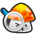mushroom, search icon