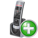 add, microphone icon