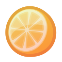 citrus, fresh, juicy, orange, tropical svg vector icon