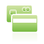 cards, credit, green icon