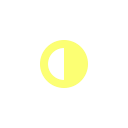 half, moon svg vector icon