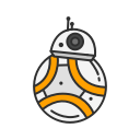 droid, r2d2, robot, starwars svg vector icon
