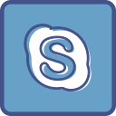 metro, outline, skype svg vector icon