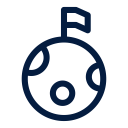 astronaut, astronomy, flag, moon, science, space svg vector icon
