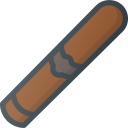 addiction, cigar, cuba svg vector icon