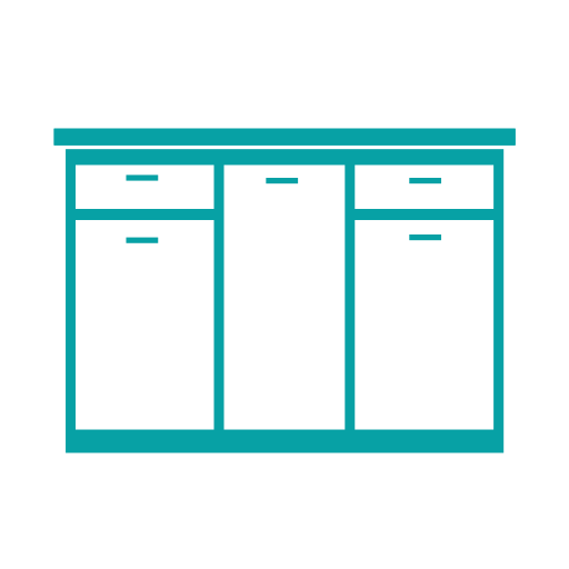 Solid Wood Cabinets svg vector icon