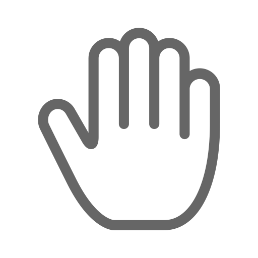 Hand Paper O svg vector icon