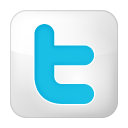twitter, white icon