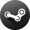 circle, game, gamer, gaming, long shadow, social media, steam svg vector icon