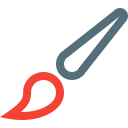 art, brush, color, design, drawing, graphic, paint svg vector icon