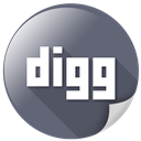 communication, digg, internet, logo, media, message icon