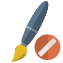 brush,cancel icon
