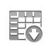 spreadsheet,down icon