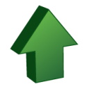 arrow,arrow up,up,ascend,rise,ascending,upload,increase icon