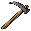hoe, stone icon