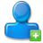 add, male, man, person, plus, user icon