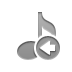 music,eighth,note,left icon