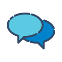 discussion, online, shop, shopping svg vector icon