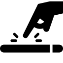 iphone 7, screen, tap svg vector icon