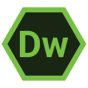 adobe, dw, hexa, tool svg vector icon