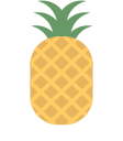fruit, pineapple svg vector icon
