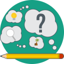 creative, creative idea, idea, pencil, search, think svg vector icon