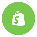 shopify, social svg vector icon