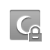 red,crescent,lock icon
