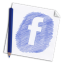 color pencil, colour pencil, facebook, hand drawn, hand-drawn, media, network, page, paper, pencil, social icon