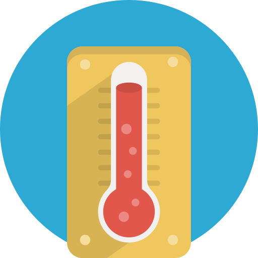 Thermometer svg vector icon