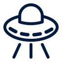 aliens, astronaut, astronomy, science, space, spaceship svg vector icon