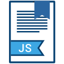 extension, file, js, name svg vector icon