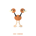 doduo, flying, kanto, pokemon svg vector icon